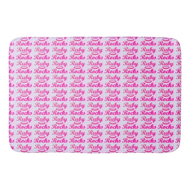 Tapete De Banheiro Ruby Rocks design SWEET PINK (Frente)