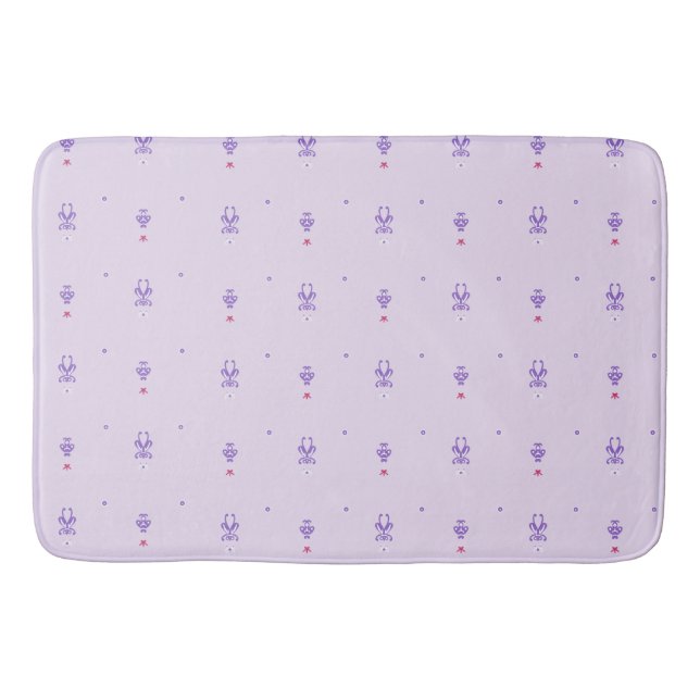 Tapete De Banheiro Runas da Fada Lavanda (Frente)