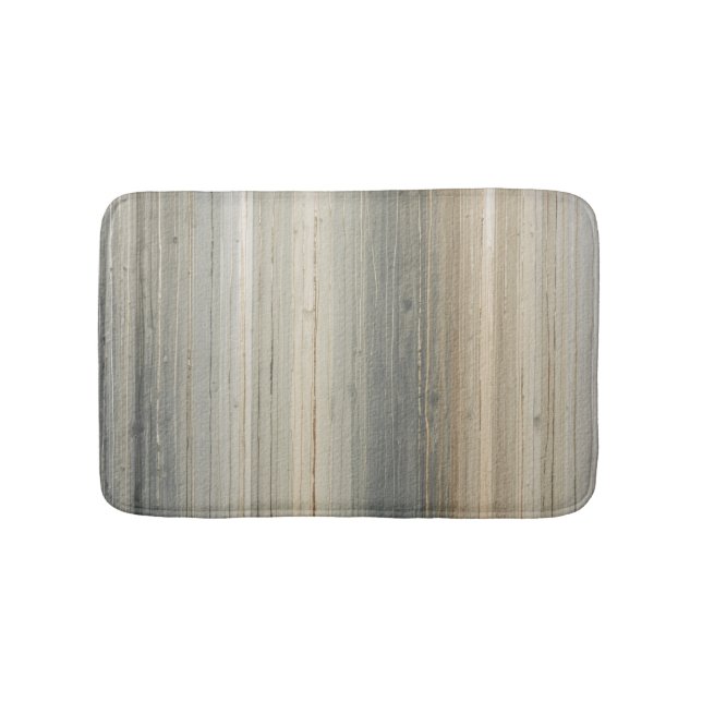Tapete De Banheiro Rustic Neutral Gray Brown Abstract Stripe (frente)