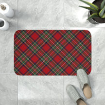 Rustic Red and Green Xadrez Clan Stewart Tartan