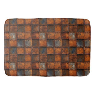 Tapete De Banheiro Rusty Metal Bath Mat