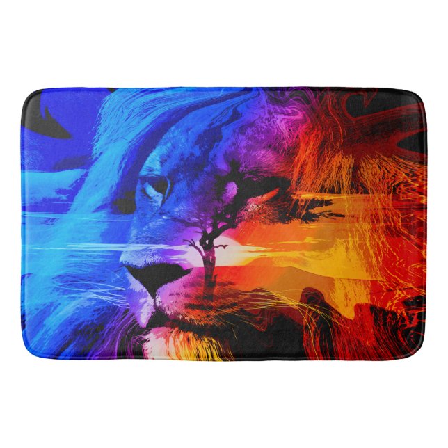 Tapete De Banheiro Safari Lion Dream Bath Mat (Frente)