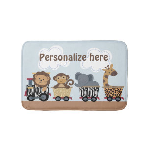 Tapete De Banheiro Safari Selgle Animal Train Kid