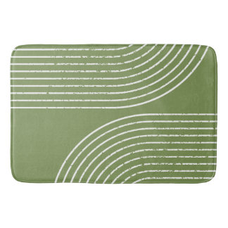 Tapete De Banheiro Sage Olive Minimalist Bath Mats