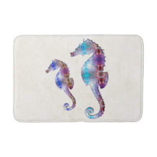 TAPETE DE BANHEIRO SAHORSE 1 DUO BEBÊ AZUL E MOSAIC ROSA