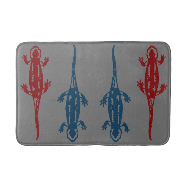 Tapete De Banheiro Salamander Lizard Reptiles (Frente)