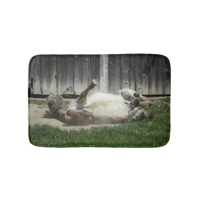 Tapete De Banheiro Sand Bathing Donkey (frente)