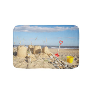 Tapete De Banheiro Sandcastle na praia