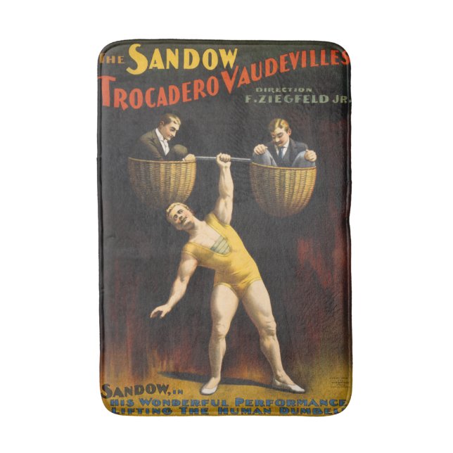 Tapete De Banheiro Sandow Eugen Sandow Vaudeville Weightlifter (Frente Vertical)