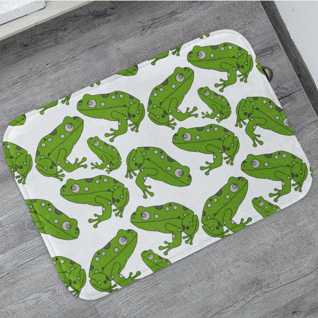 Tapete De Banheiro Sapo Verde (Cartoon frog pattern bath mat)
