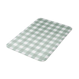 Tapete De Banheiro Sapos de bolhas Gingham - xadrez verde de louros d