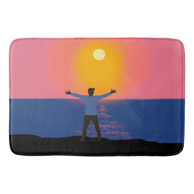 Tapete De Banheiro Saudação ao Sol (Frente)