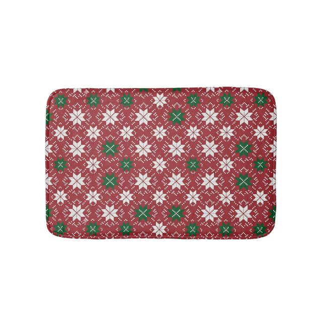 Tapete De Banheiro Scandinavian Christmas Fair Isle Edition 1 (frente)