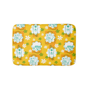 Tapete De Banheiro Scooby-Doo Padrão Floral de Caráter