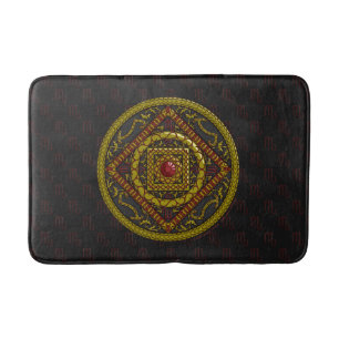 Tapete De Banheiro Scorpio Mandala Bath Mat