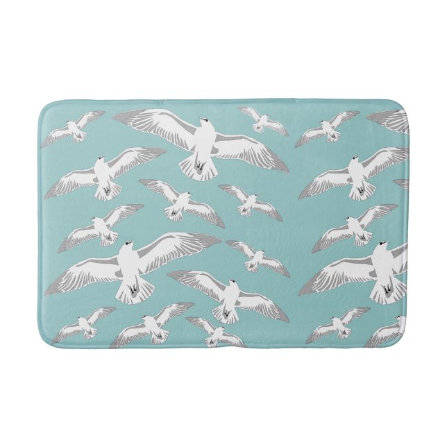 Tapete De Banheiro Seagulls Galore Bath Mat (Frente)