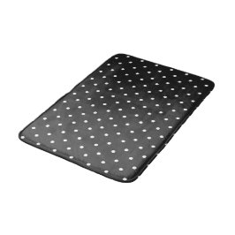 Tapete De Banheiro Seamless black and white polka dot pattern 