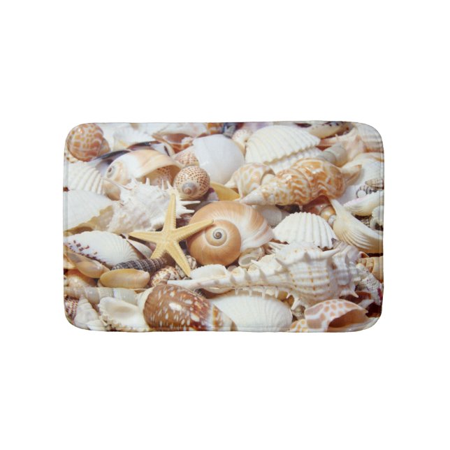 Tapete De Banheiro Seashells Bath Mat (frente)