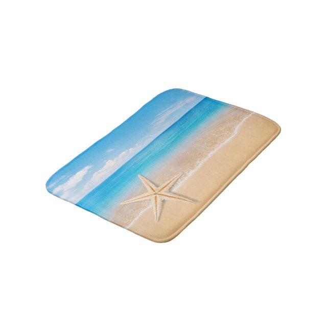 Tapete De Banheiro Seaside Starfish Small Bath Mat (Angulado)