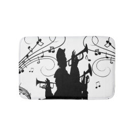 Tapete De Banheiro Seção de Trompete Música Jazz