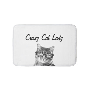 tapete de banheiro SENHORA DOS GATOS LOUCOS para b