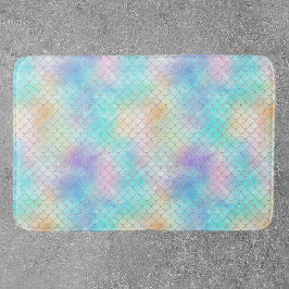 Tapete De Banheiro Sereia Dimensiona Azul Rosa