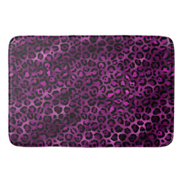 Tapete De Banheiro Série Design Leopardo Roxo e Dourado 3