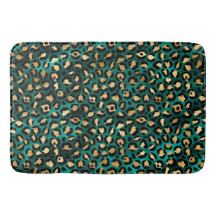 Tapete De Banheiro Série Leopardo Teto e Dourado Design 3