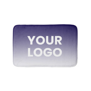 Tapete De Banheiro Seu logotipo e gradiente de cor de fundo editável
