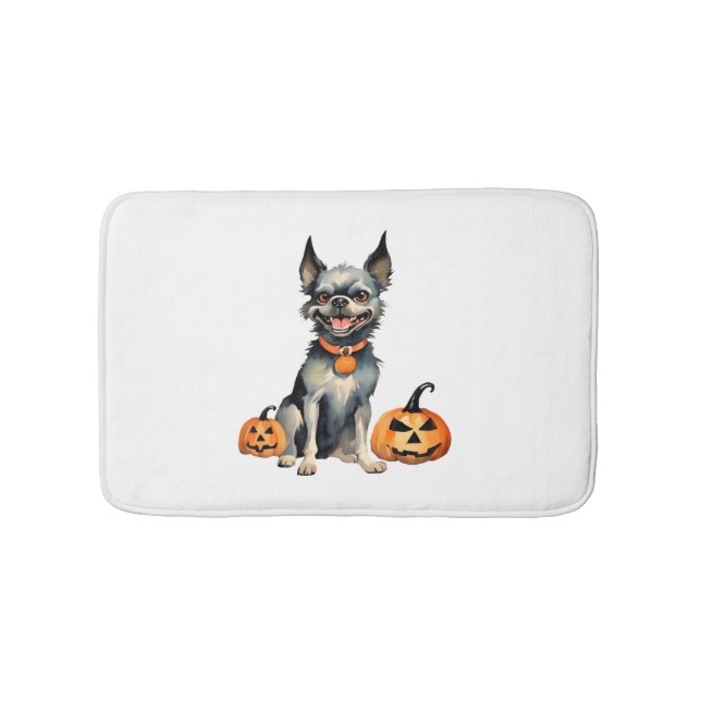 Tapete De Banheiro Sharp Guarda Halloween Pumpkins Premium (frente)
