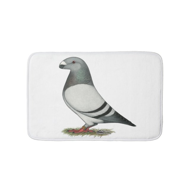 Tapete De Banheiro Show Racer Blue Bar Pigeon (frente)