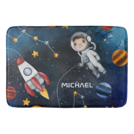 Tapete De Banheiro Shuttle do Astronauta Espacial Externo Personaliza