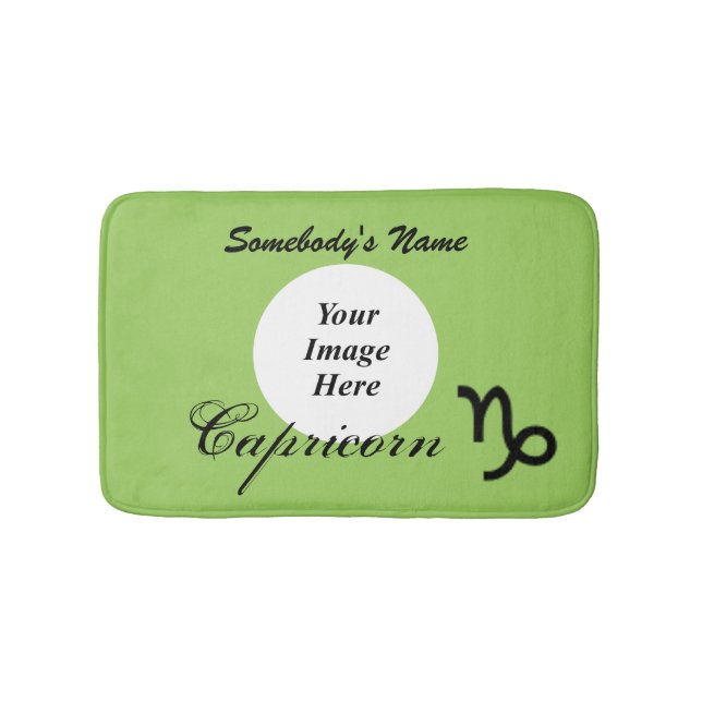 Tapete De Banheiro Símbolo Capricorn Zodiac Padrão por K Yoncich (frente)