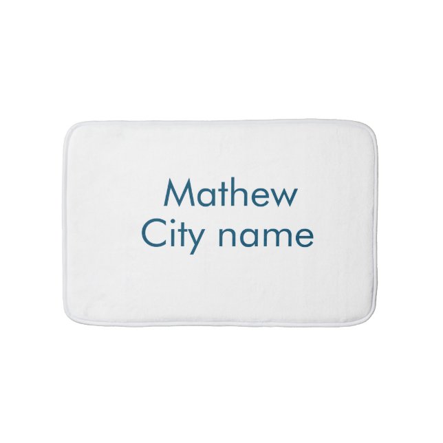 Tapete De Banheiro simples letra inicial monograma adicionar sua letr (frente)