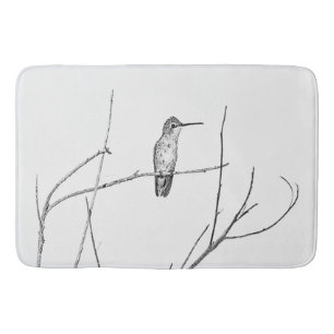 Tapete De Banheiro Simplesmente um colibri em uma vara