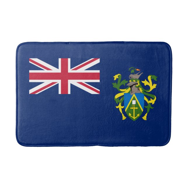 Tapete De Banheiro Sinalizador das Ilhas Pitcairn (Frente)