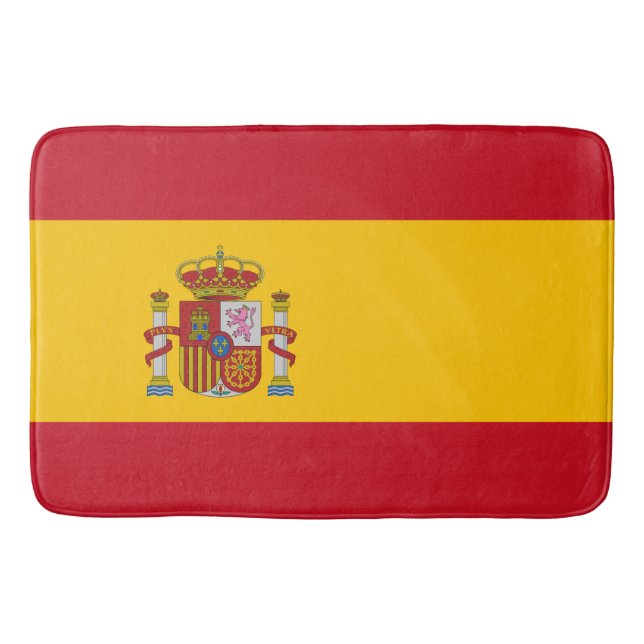 Tapete De Banheiro Sinalizador de espanha - Bandera de Espana (Frente)