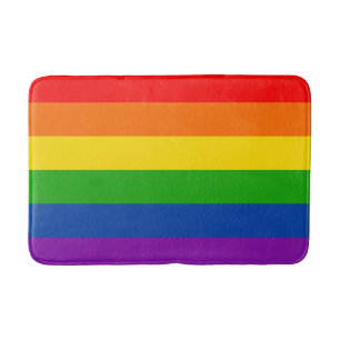 Tapete De Banheiro Sinalizador do Orgulho LGBTQ+ Arco-Íris, Cores Org