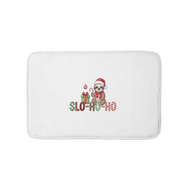Tapete De Banheiro Slo Ho Xmas Sloth (frente)
