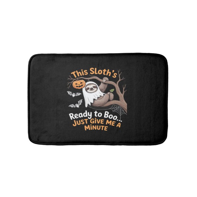 Tapete De Banheiro Sloth Halloween Sloths Cute Bat Vampire Essential (frente)