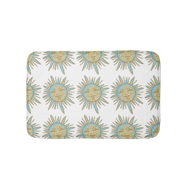Tapete De Banheiro Smiling Sun Face (frente)