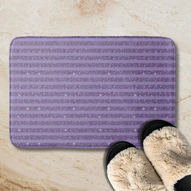 Tapete De Banheiro Smoky Plum Glitter Style Horizontal Stripes (Criador carregado)