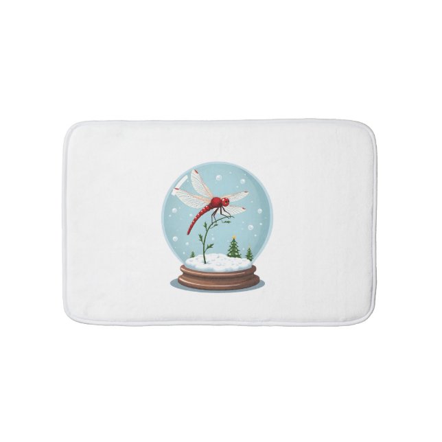Tapete De Banheiro Snow Globe Dragonfly (frente)