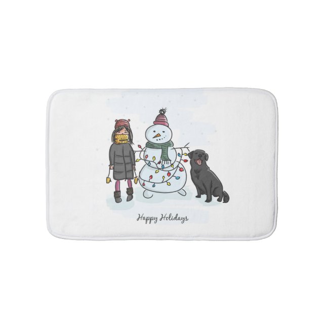 Tapete De Banheiro Snowman (frente)