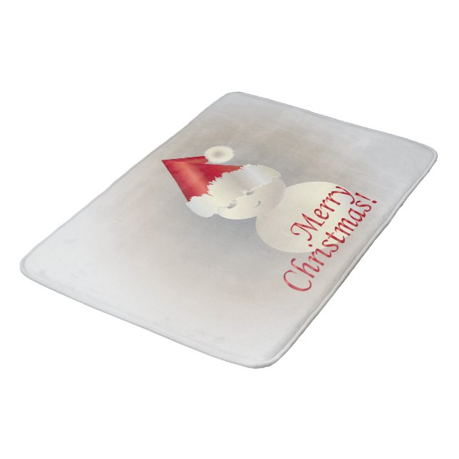 Tapete De Banheiro Snowman de Natal (Angulado)