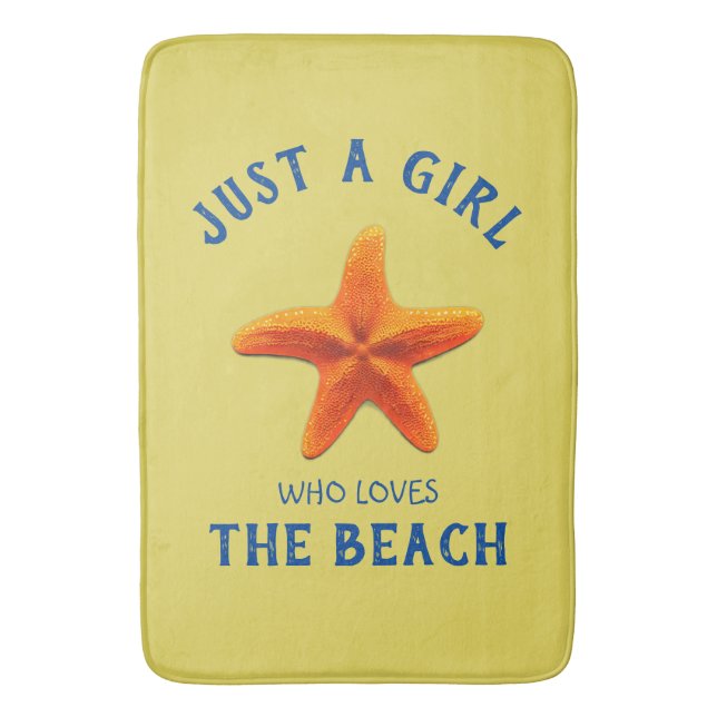 Tapete De Banheiro Só uma garota que ama a praia (Frente Vertical)