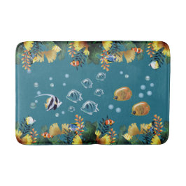 Tapete De Banheiro Sob O Mar