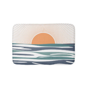 Tapete De Banheiro Sol nascido pelo mar