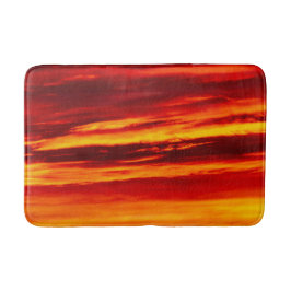 Tapete De Banheiro Sol vermelho brilhante