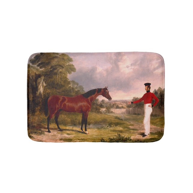 Tapete De Banheiro Soldado com Cavalo de Oficial (frente)